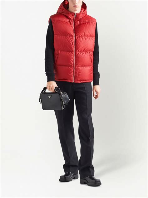 prada padded gilet|Prada down jacket sale.